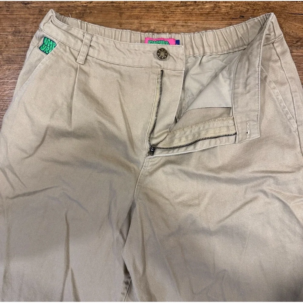 Empyre Beige Tori Y2K Baggy Skater Skateboarding Wide Leg Pants‎ Women's L 32x29 - Picture 4 of 10